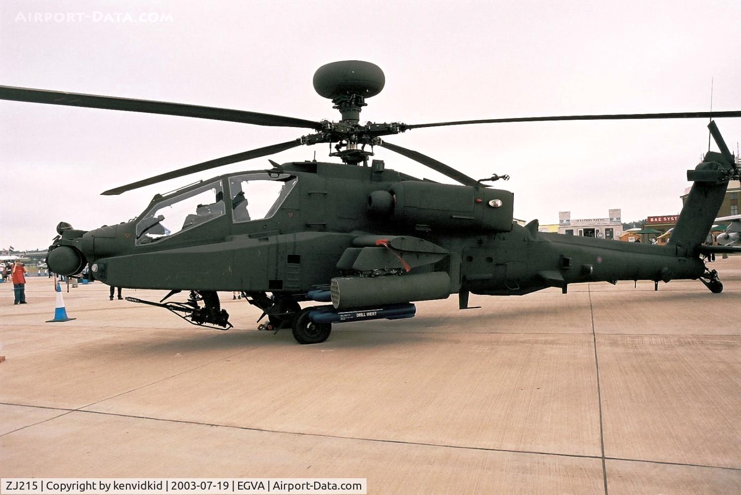 ZJ215, Westland Apache AH.1 C/N WAH.049, UK Army at RIAT.