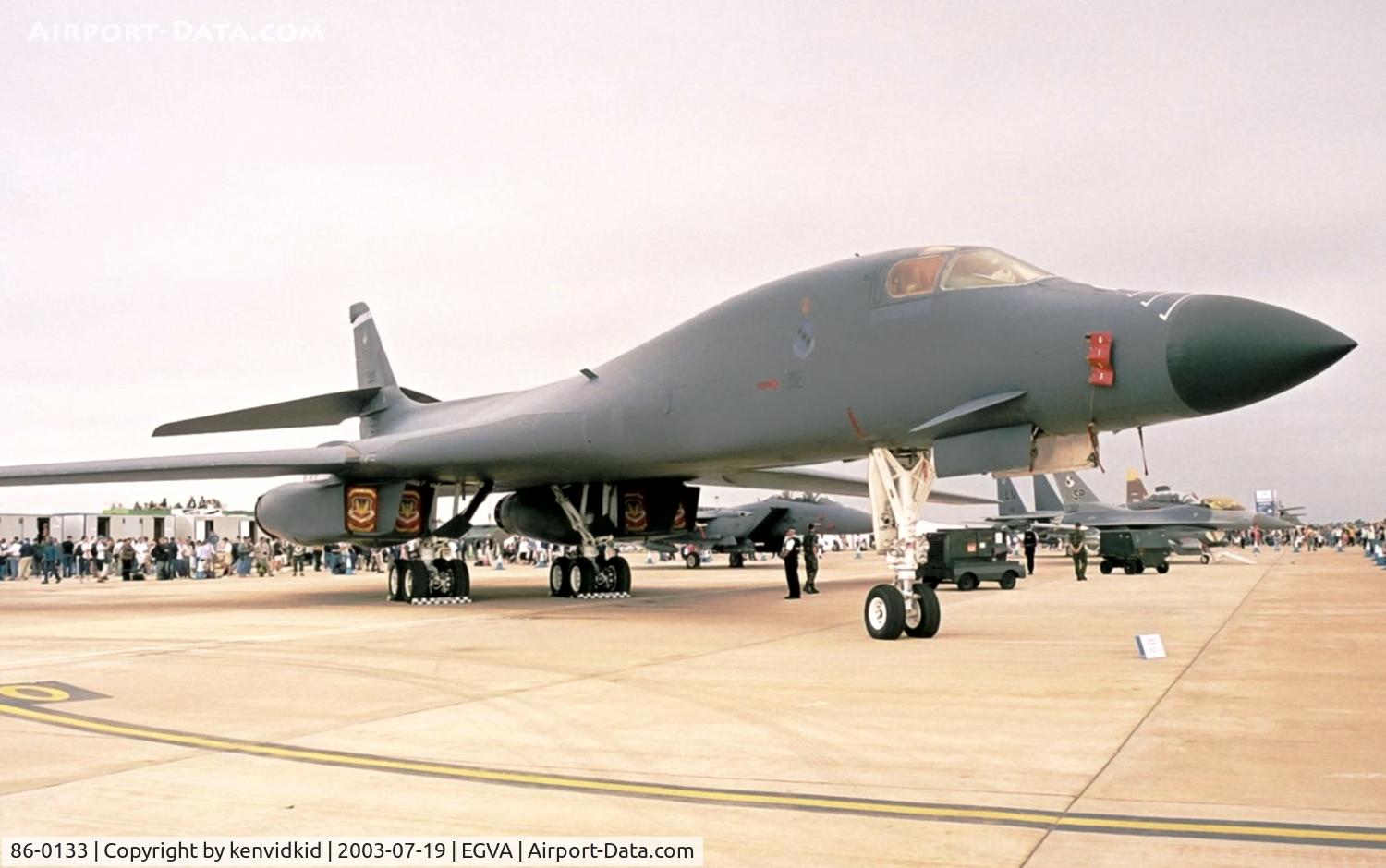 86-0133, 1986 Rockwell B-1B Lancer C/N 93, USAF at RIAT