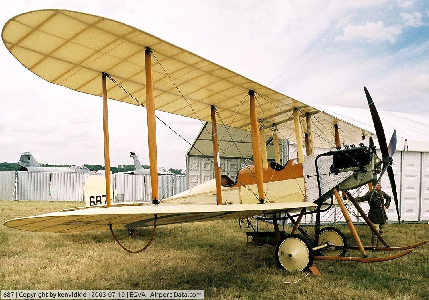 687, Royal Aircraft Factory Be-2b Replica C/N BAPC-181, In the 100 Years of Flight enclave.
