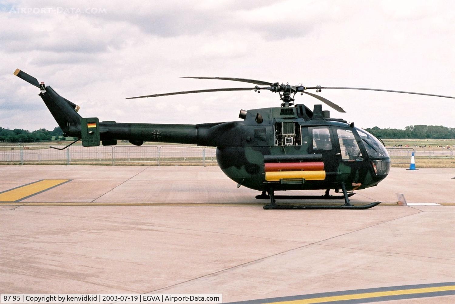 87 95, MBB Bo.105P C/N 6195, Luftwaffe at RIAT.