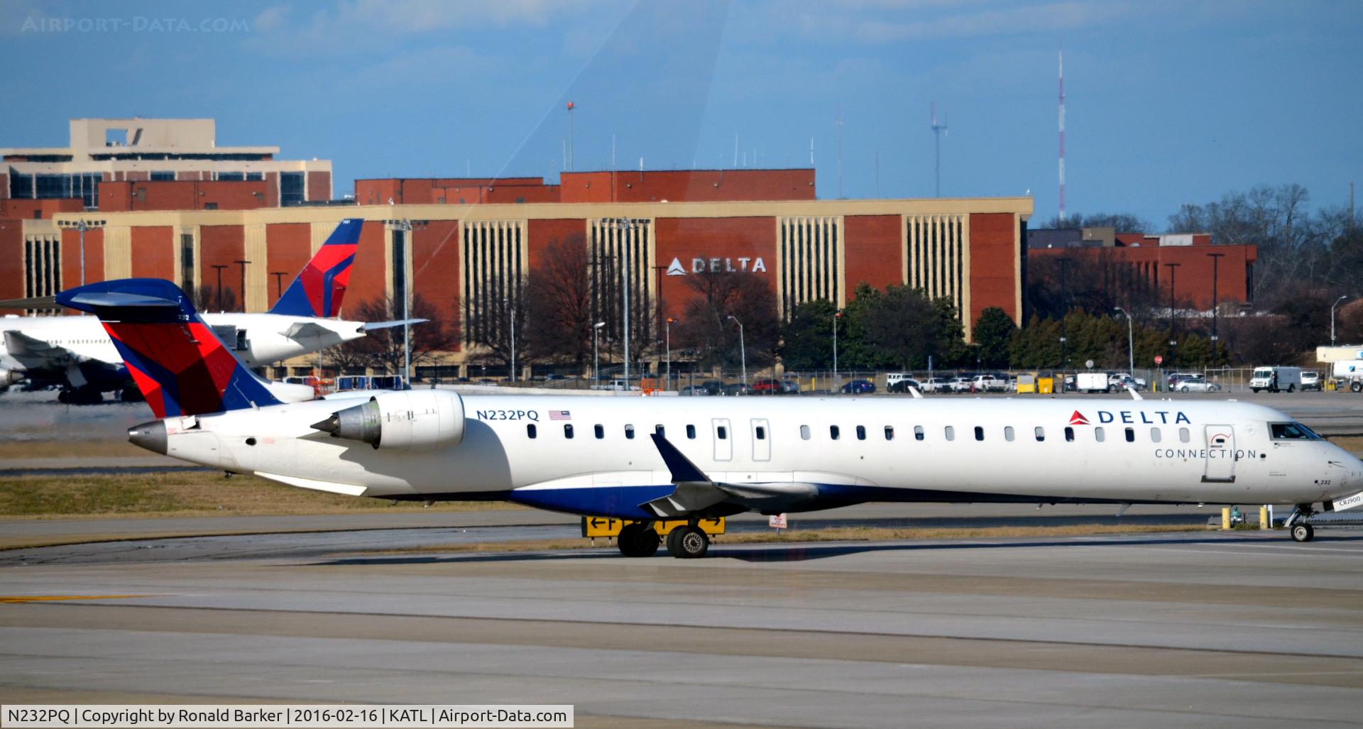 N232PQ, 2010 Bombardier CRJ-900ER (CL-600-2D24) C/N 15232, Taxi Atlanta