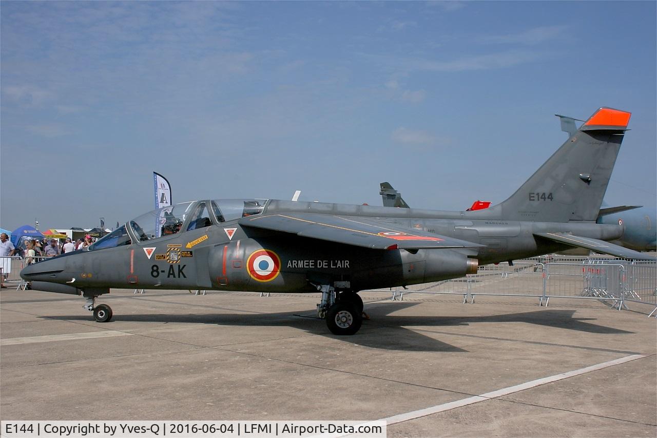 E144, Dassault-Dornier Alpha Jet E C/N E144, Dassault-Dornier Alpha Jet E (8-AK), Static display, Istres-Le Tubé Air Base 125 (LFMI-QIE) open day 2016
