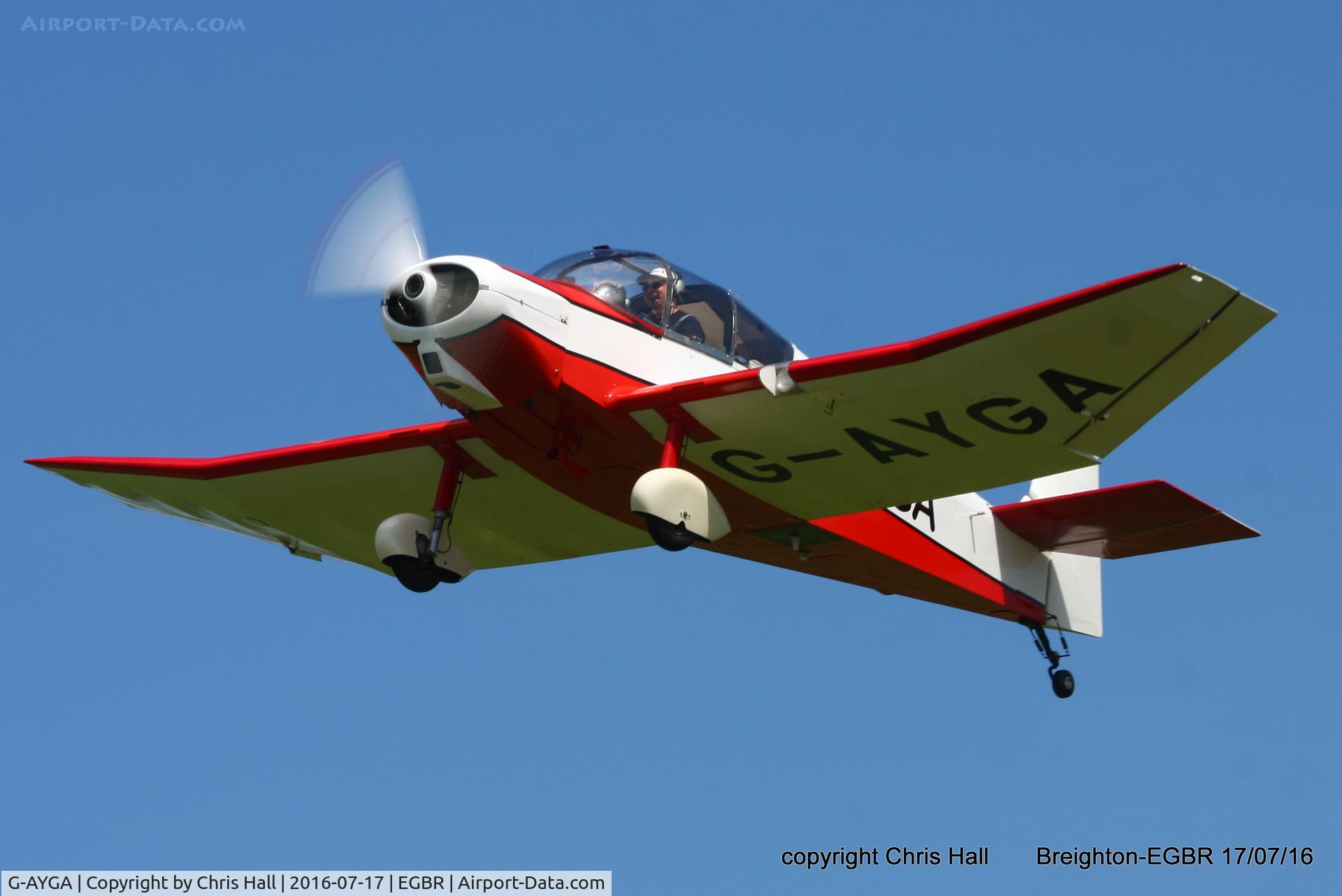 G-AYGA, 1956 SAN Jodel D-117 C/N 436, at Breighton's Summer Fly-in