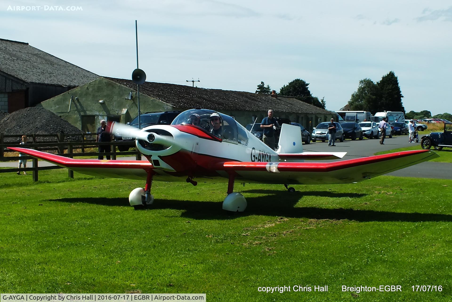 G-AYGA, 1956 SAN Jodel D-117 C/N 436, at Breighton's Summer Fly-in