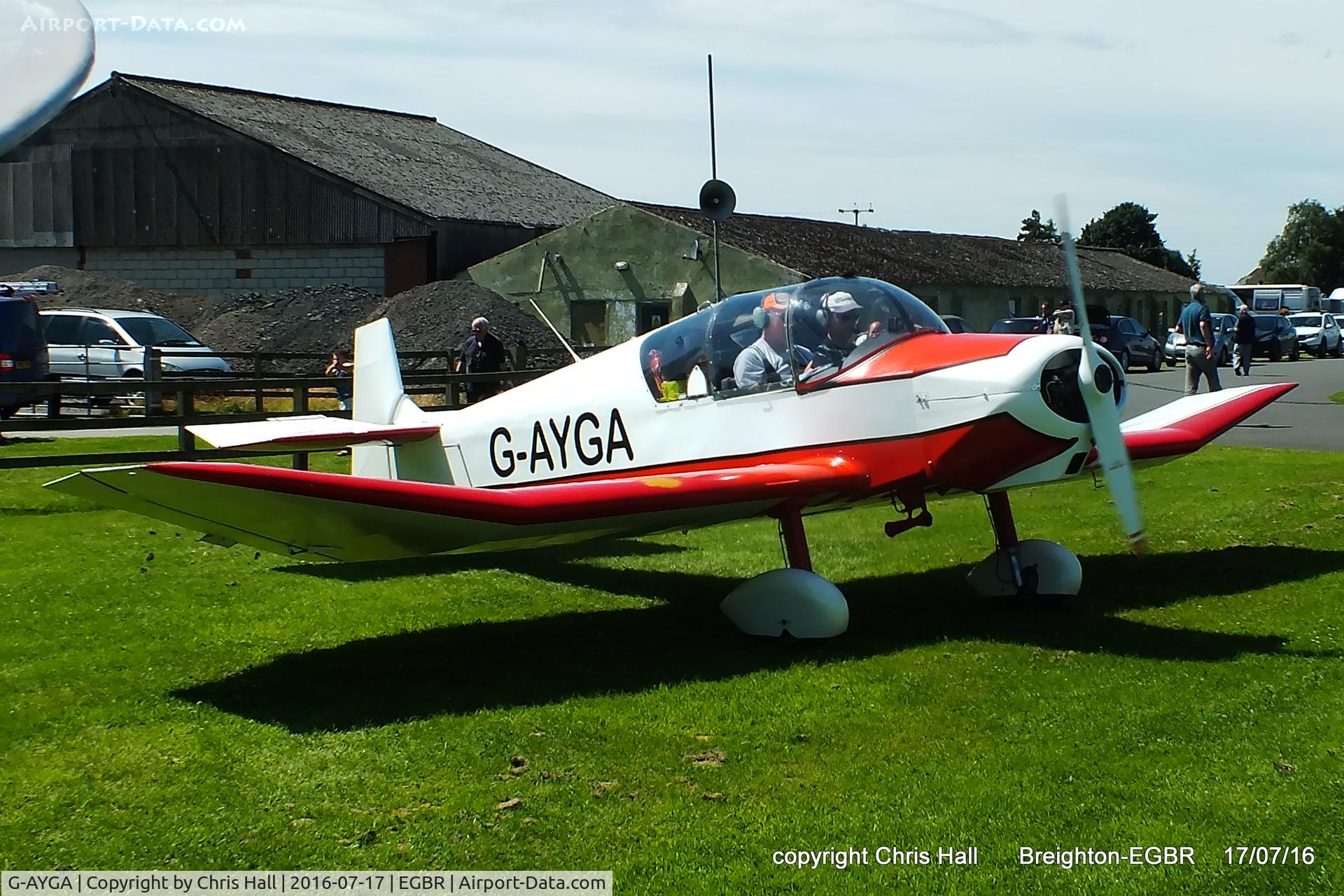 G-AYGA, 1956 SAN Jodel D-117 C/N 436, at Breighton's Summer Fly-in