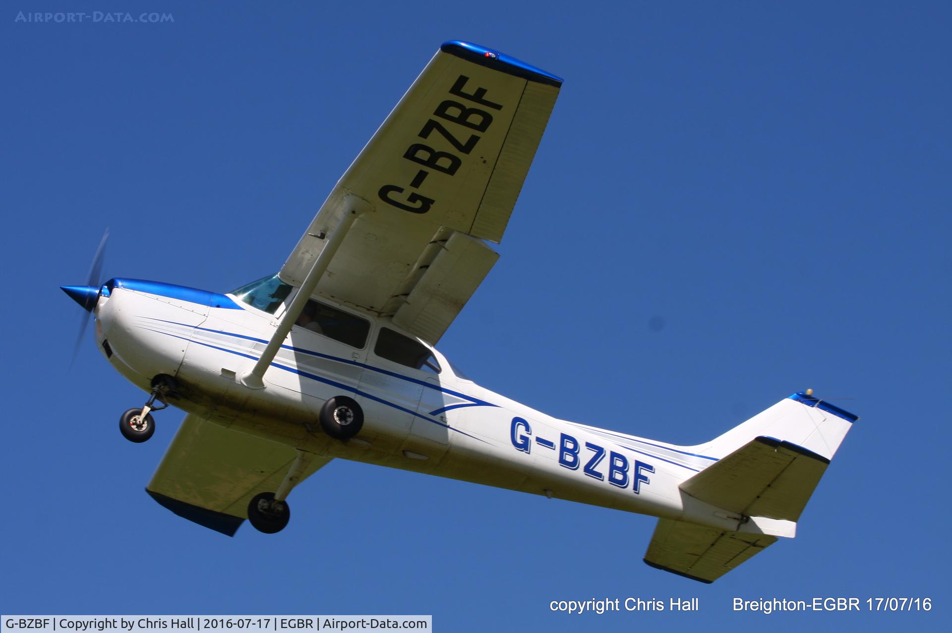 G-BZBF, 1974 Cessna 172M Skyhawk C/N 17262258, at Breighton's Summer Fly-in