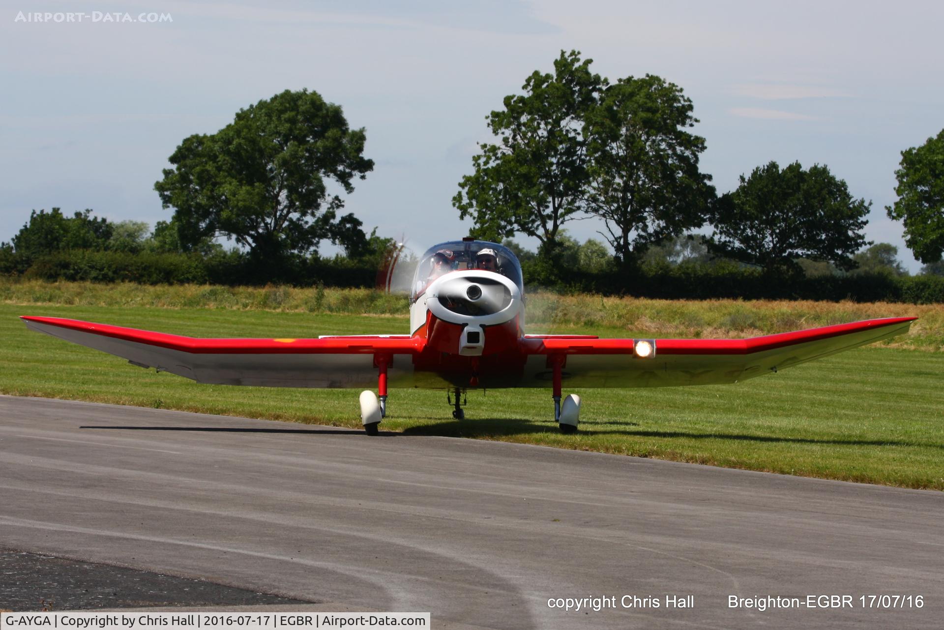 G-AYGA, 1956 SAN Jodel D-117 C/N 436, at Breighton's Summer Fly-in
