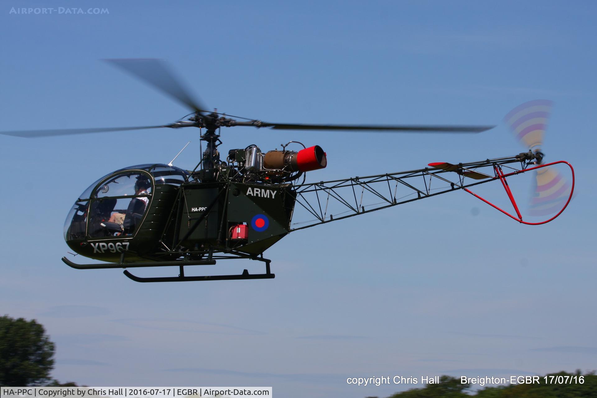 HA-PPC, 1960 Sud SA-313B Alouette II C/N 1500, at Breighton's Summer Fly-in