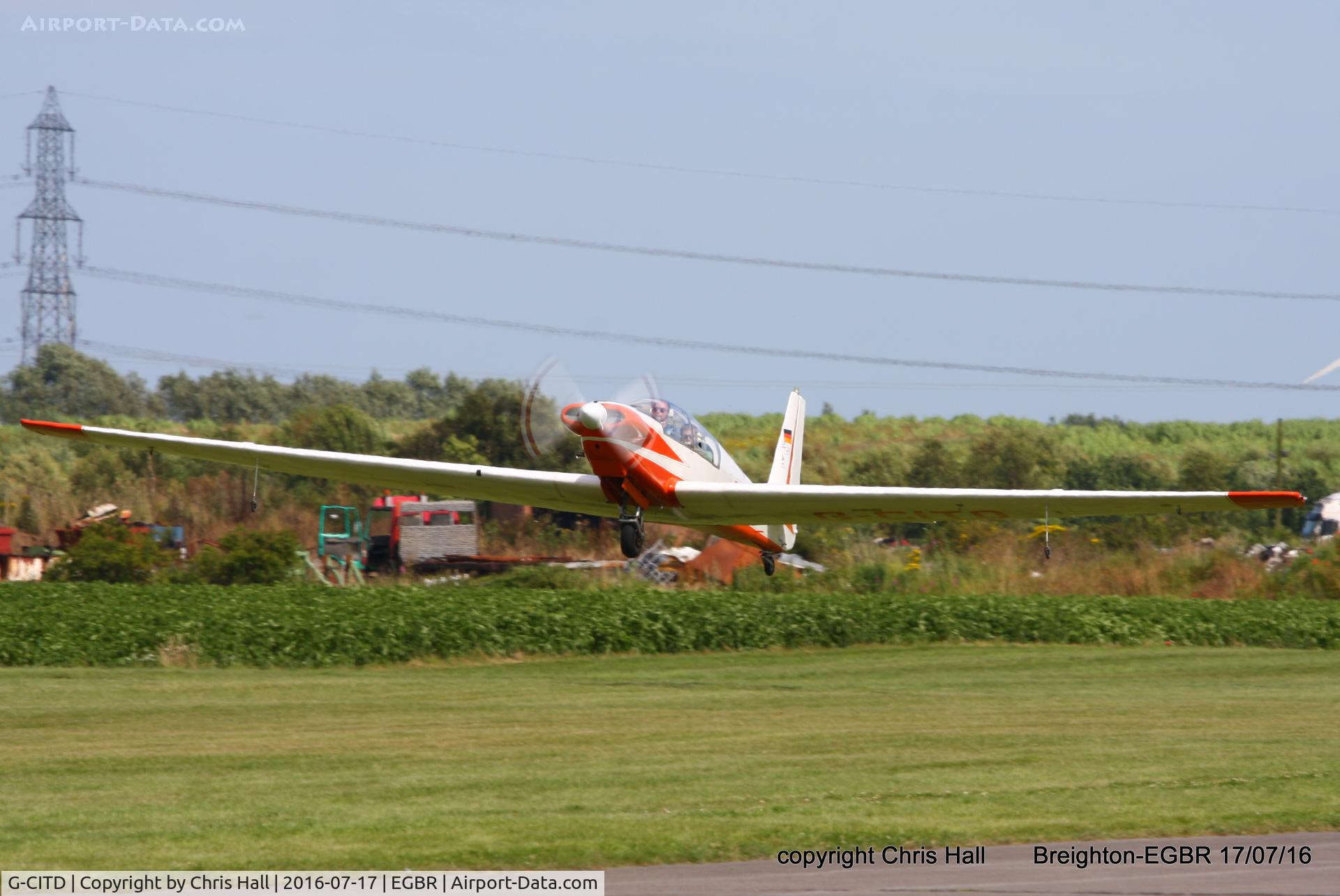 G-CITD, 1972 Sportavia-Putzer Fournier RF-4D C/N 5115, at Breighton's Summer Fly-in
