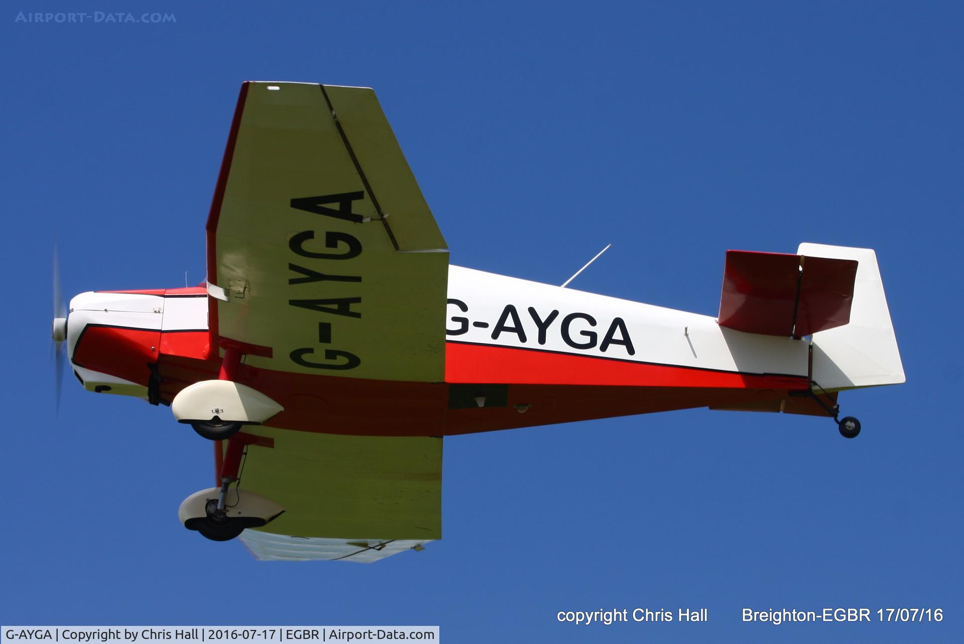 G-AYGA, 1956 SAN Jodel D-117 C/N 436, at Breighton's Summer Fly-in