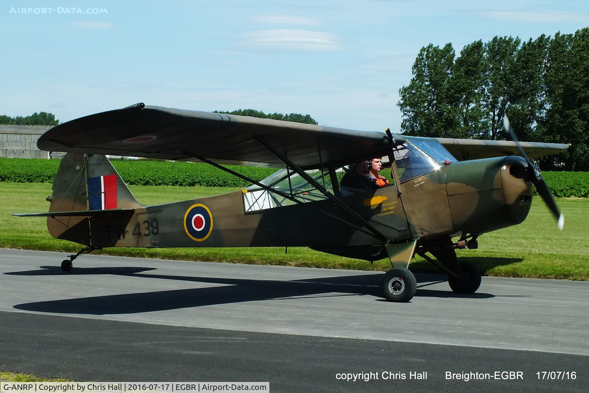 G-ANRP, 1945 Taylorcraft J Auster 5 C/N 1789, at Breighton's Summer Fly-in