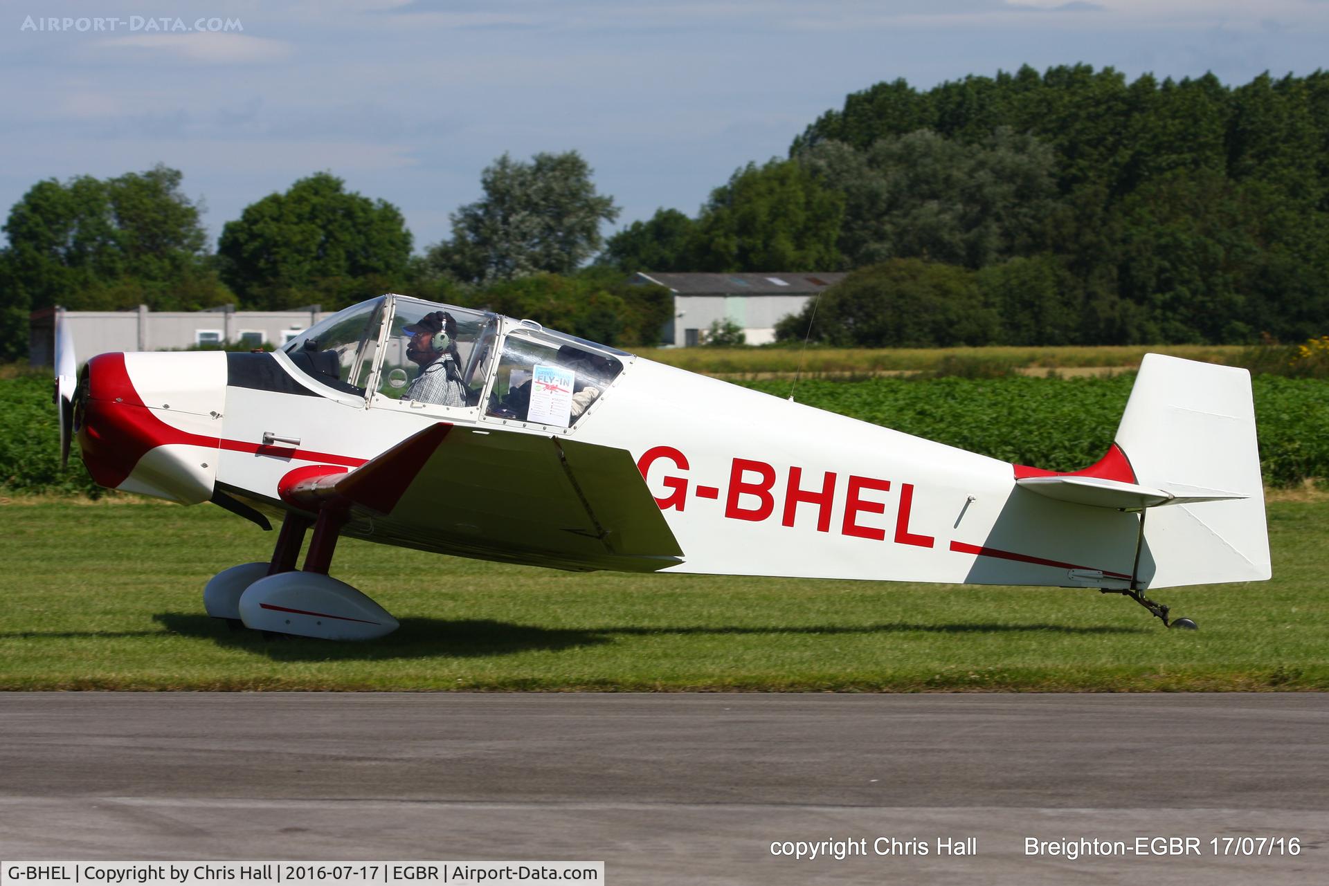 G-BHEL, 1957 SAN Jodel D-117 C/N 735, at Breighton's Summer Fly-in