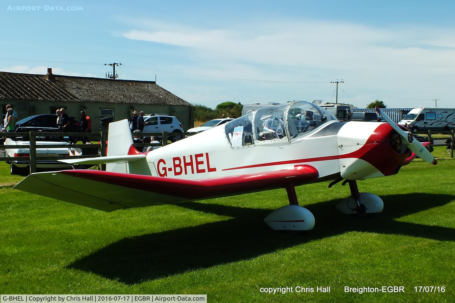 G-BHEL, 1957 SAN Jodel D-117 C/N 735, at Breighton's Summer Fly-in