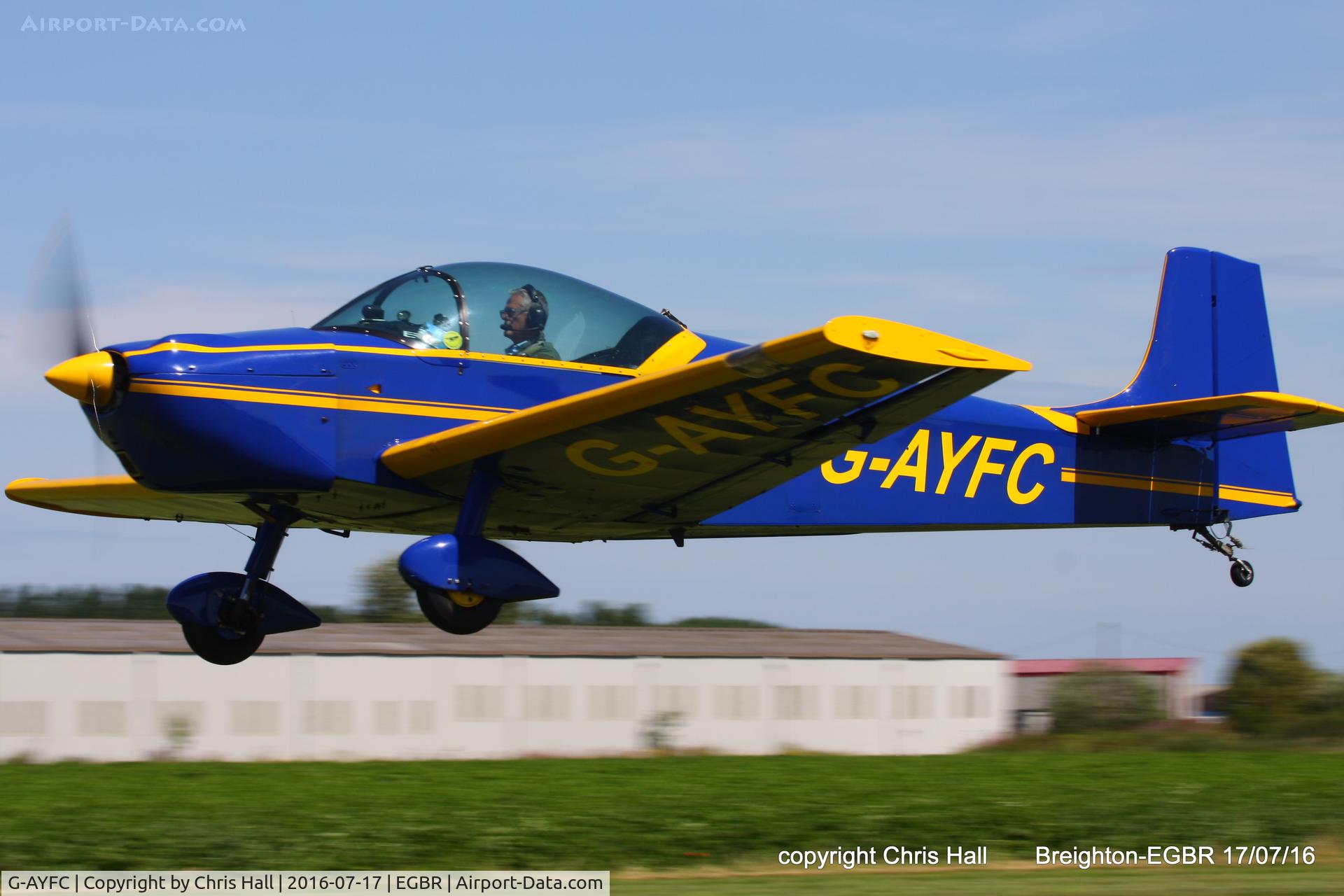 G-AYFC, 1970 Rollason Druine D-62B Condor C/N RAE/644, at Breighton's Summer Fly-in