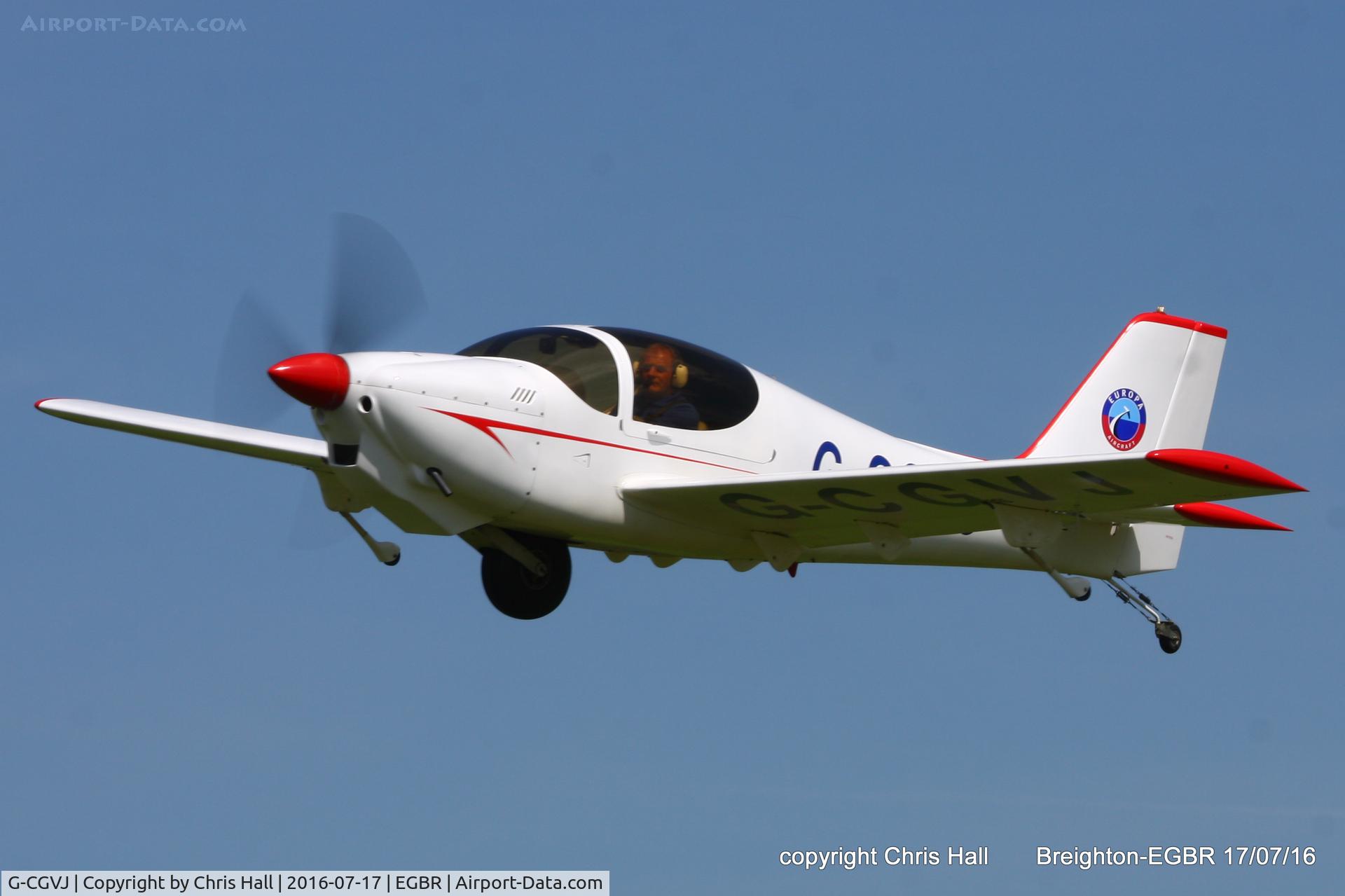 G-CGVJ, 2014 Europa XS Monowheel C/N PFA 247-13752, at Breighton's Summer Fly-in
