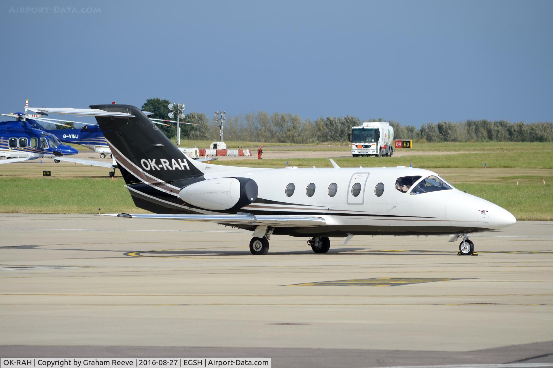 OK-RAH, 2006 Raytheon Hawker 400XP C/N RK-413, Parked at Norwich.