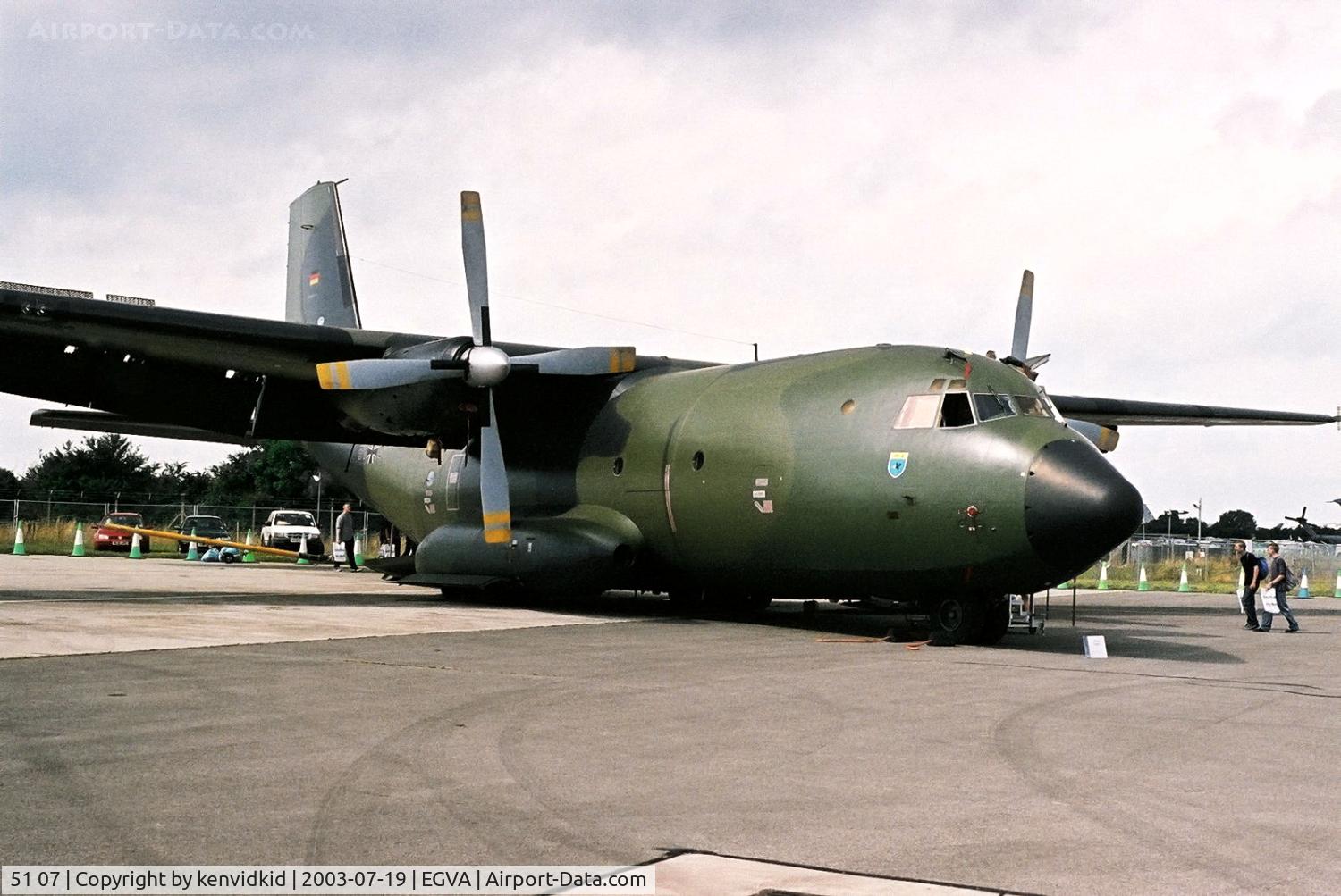 51 07, Transall C-160D C/N D144, Luftwaffe at RIAT.