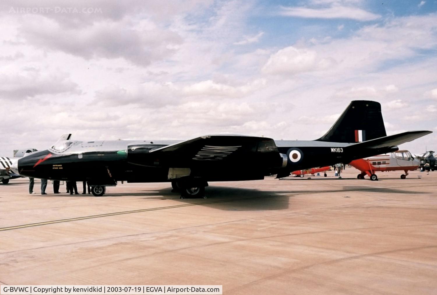 G-BVWC, 1955 English Electric Canberra B.2 C/N EEP71399, In the 100 Years of Flight enclave at RIAT.