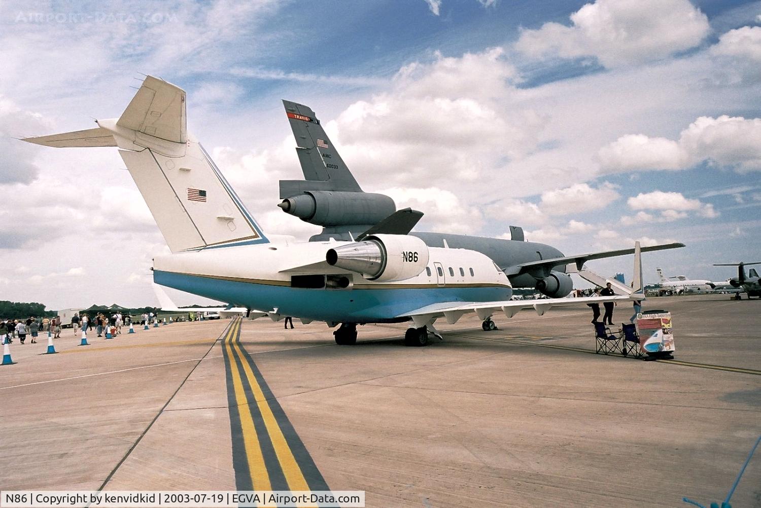 N86, 1994 Canadair Challenger 601-3R (CL-600-2B16) C/N 5167, FAA at RIAT.