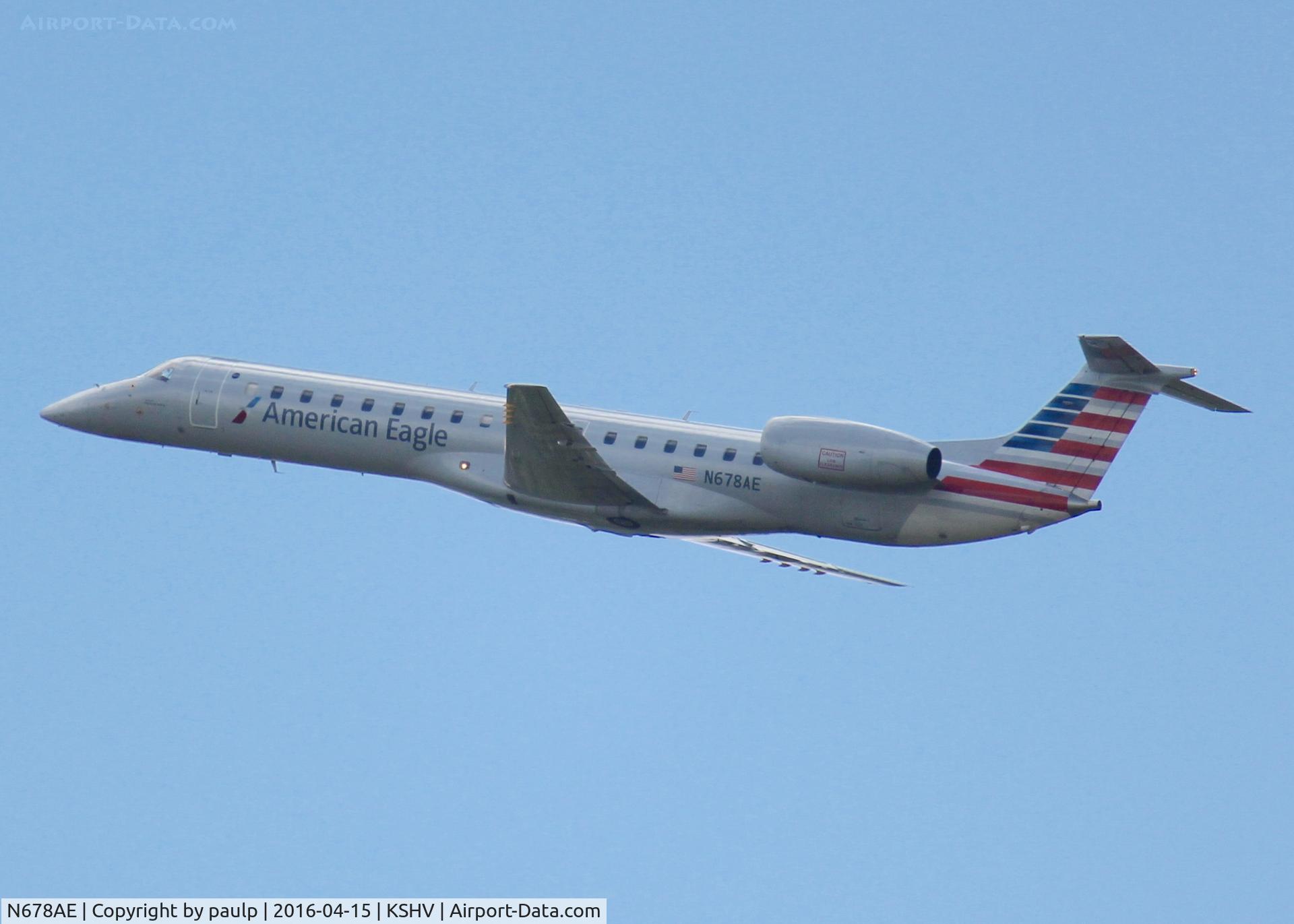 N678AE, 2004 Embraer ERJ-145LR (EMB-145LR) C/N 14500813, At Shreveport Regional.