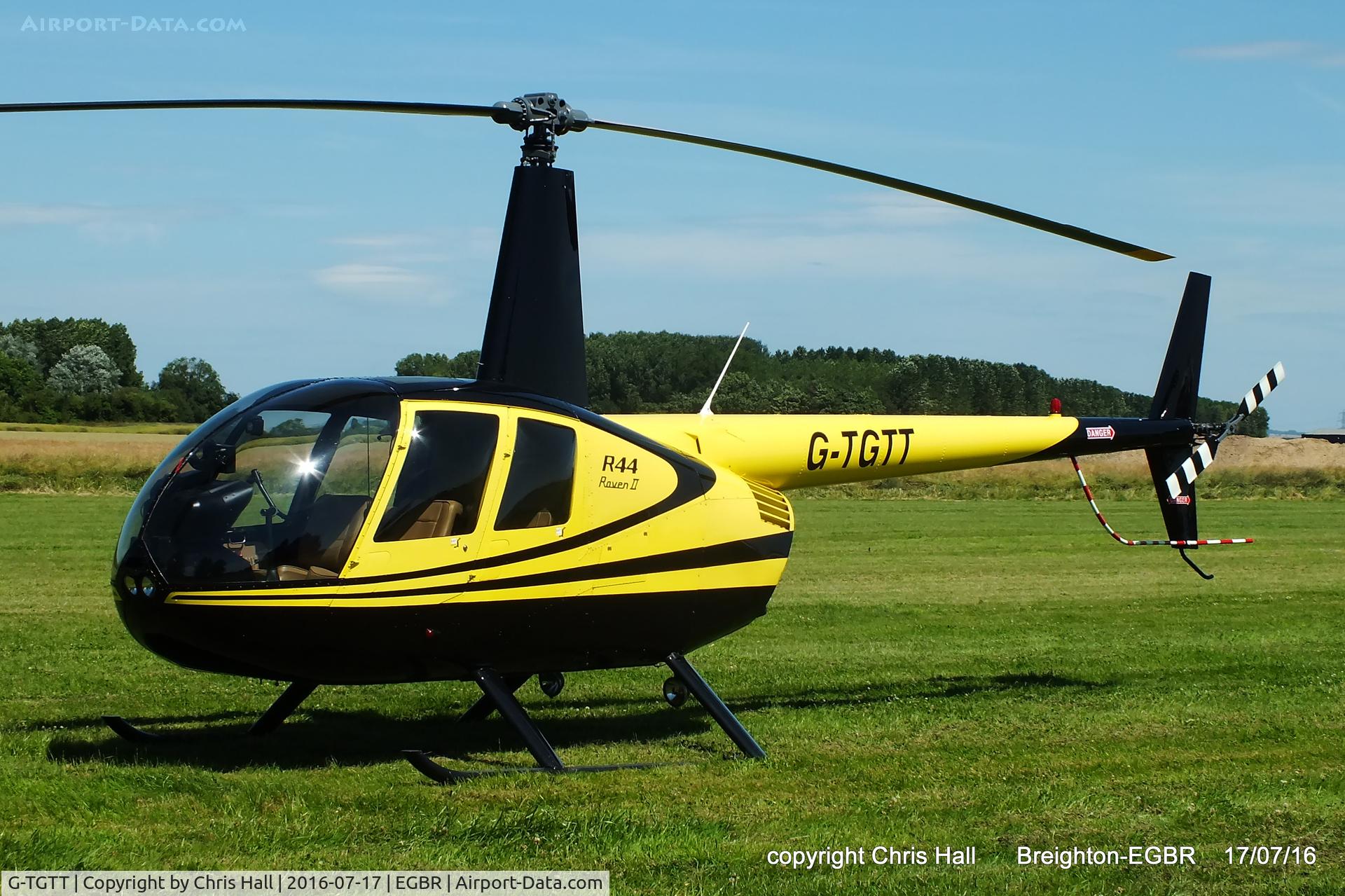 G-TGTT, 2002 Robinson R44 Raven II C/N 10023, at Breighton's Summer Fly-in