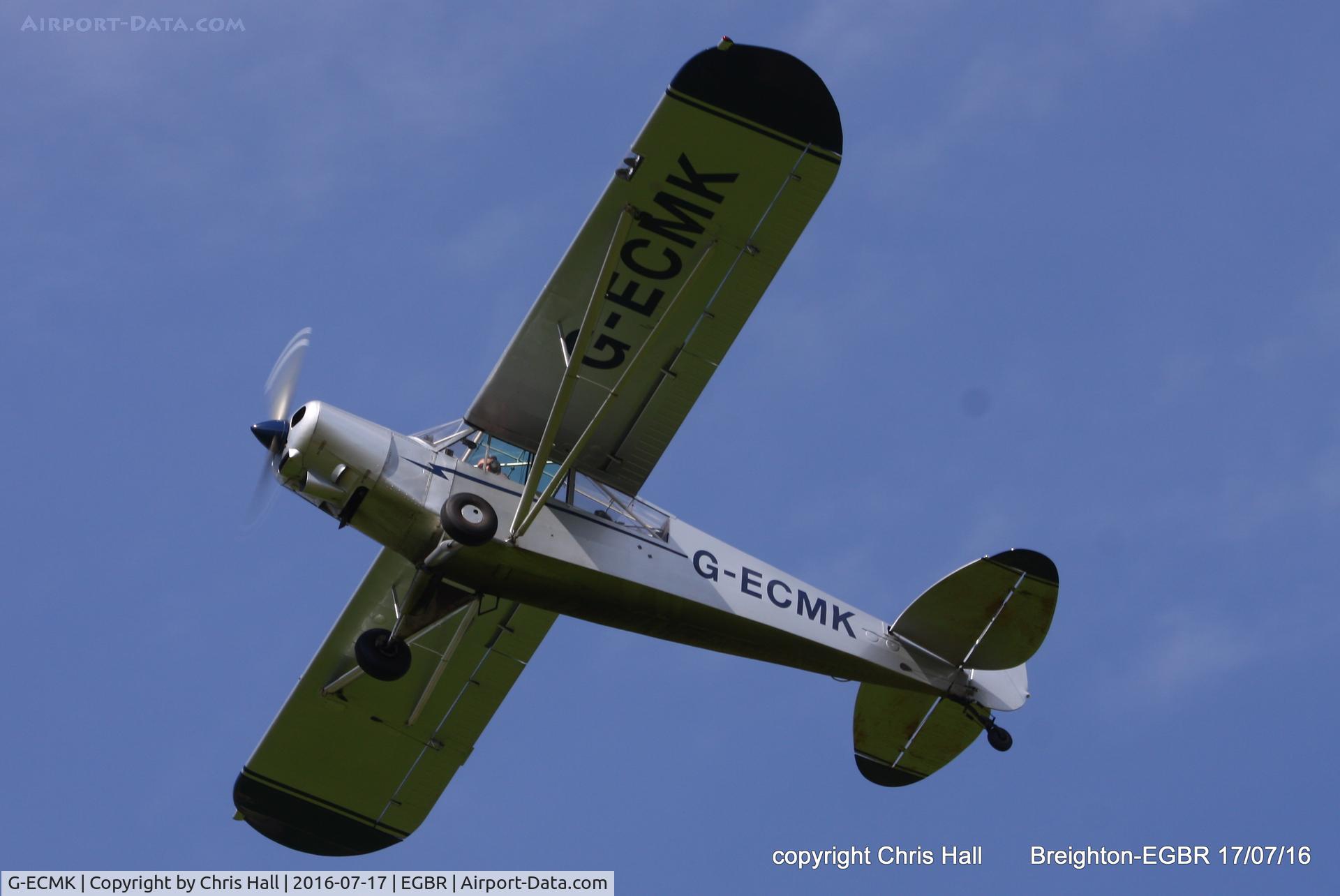 G-ECMK, 1982 Piper PA-18-150 Super Cub C/N 18-8209022, at Breighton's Summer Fly-in