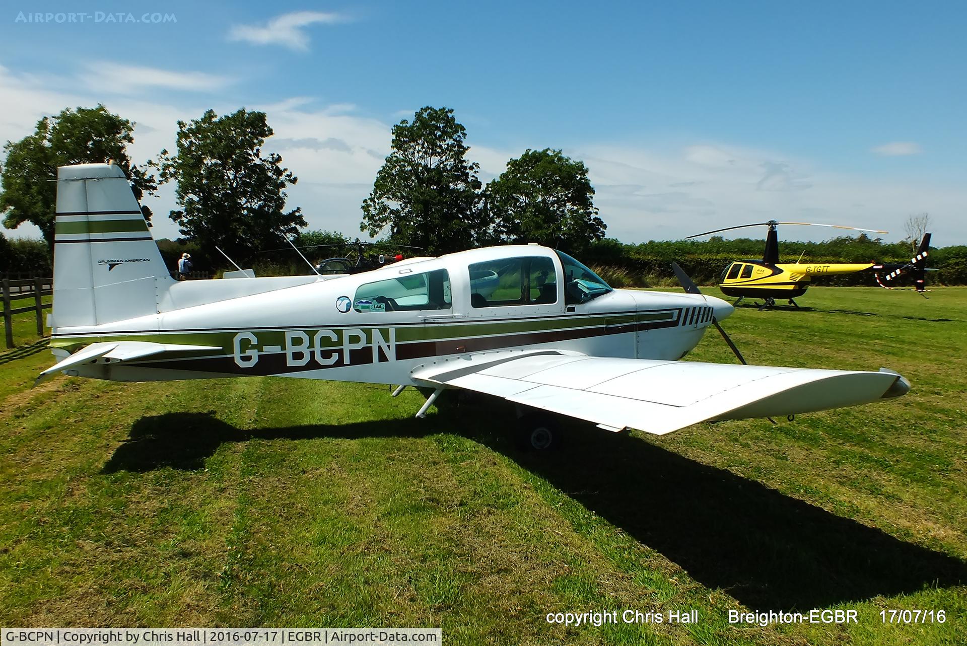 G-BCPN, 1974 Grumman American AA-5 Traveler C/N AA5-0665, at Breighton's Summer Fly-in