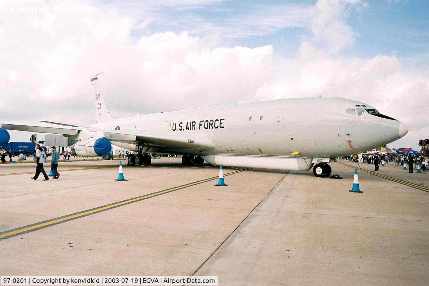 97-0201, Northrop Grumman E-8C J-STARS C/N P-13, USAF at RIAT.