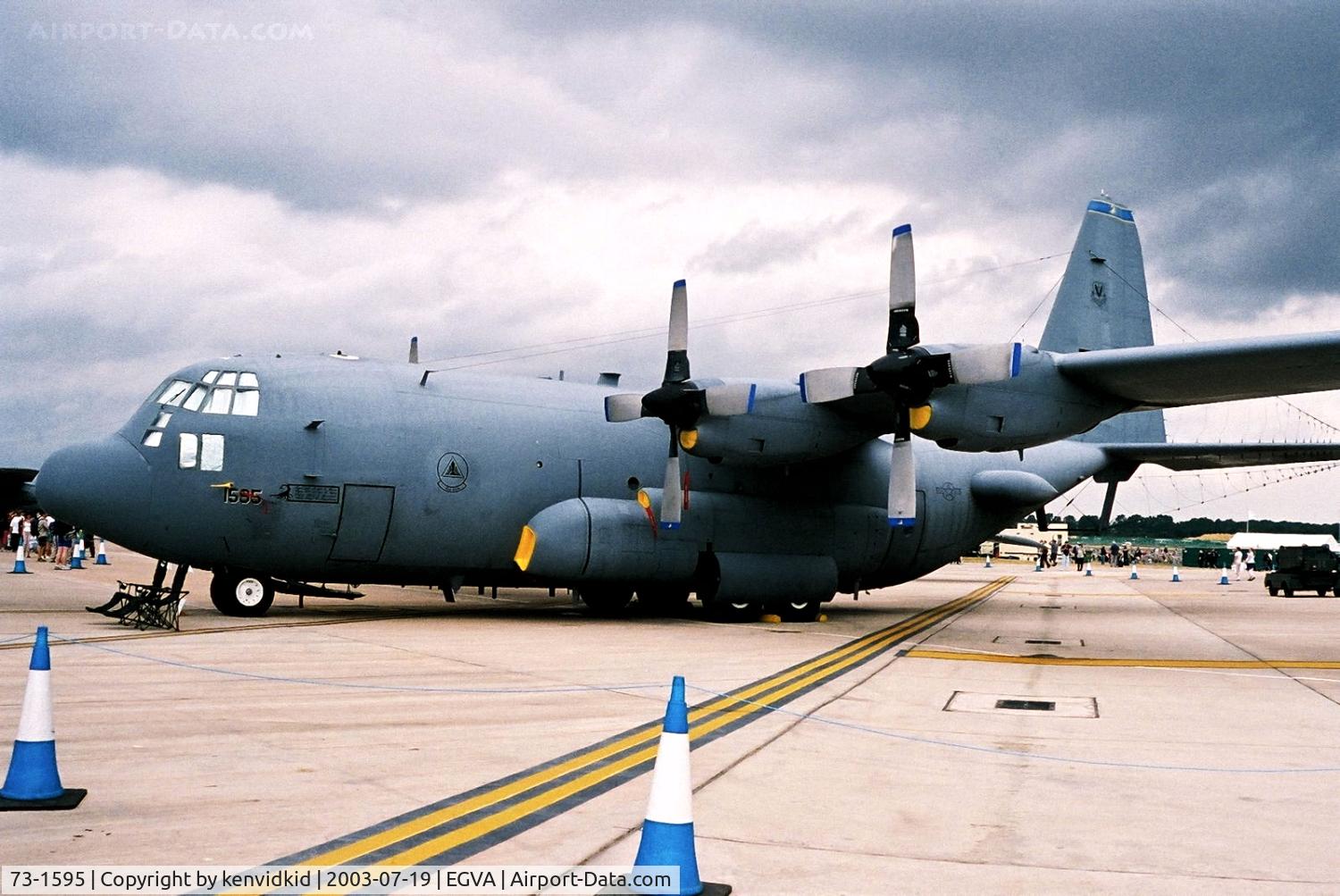 73-1595, 1974 Lockheed EC-130H Compass Call C/N 382-4564, USAF at RIAT.