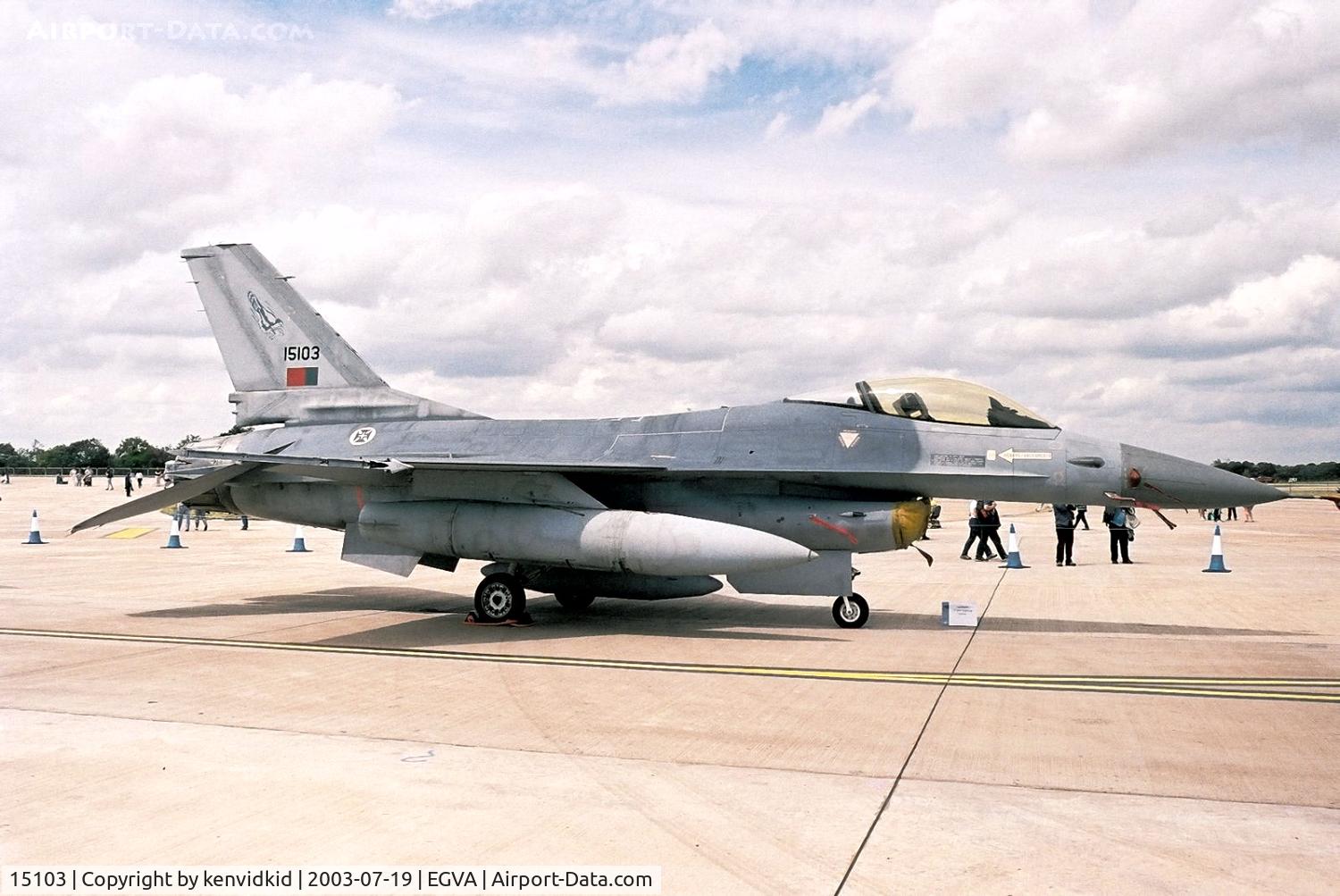 15103, 1993 Lockheed F-16AM Fighting Falcon C/N AA-3, Portuguese Air Force at RIAT.