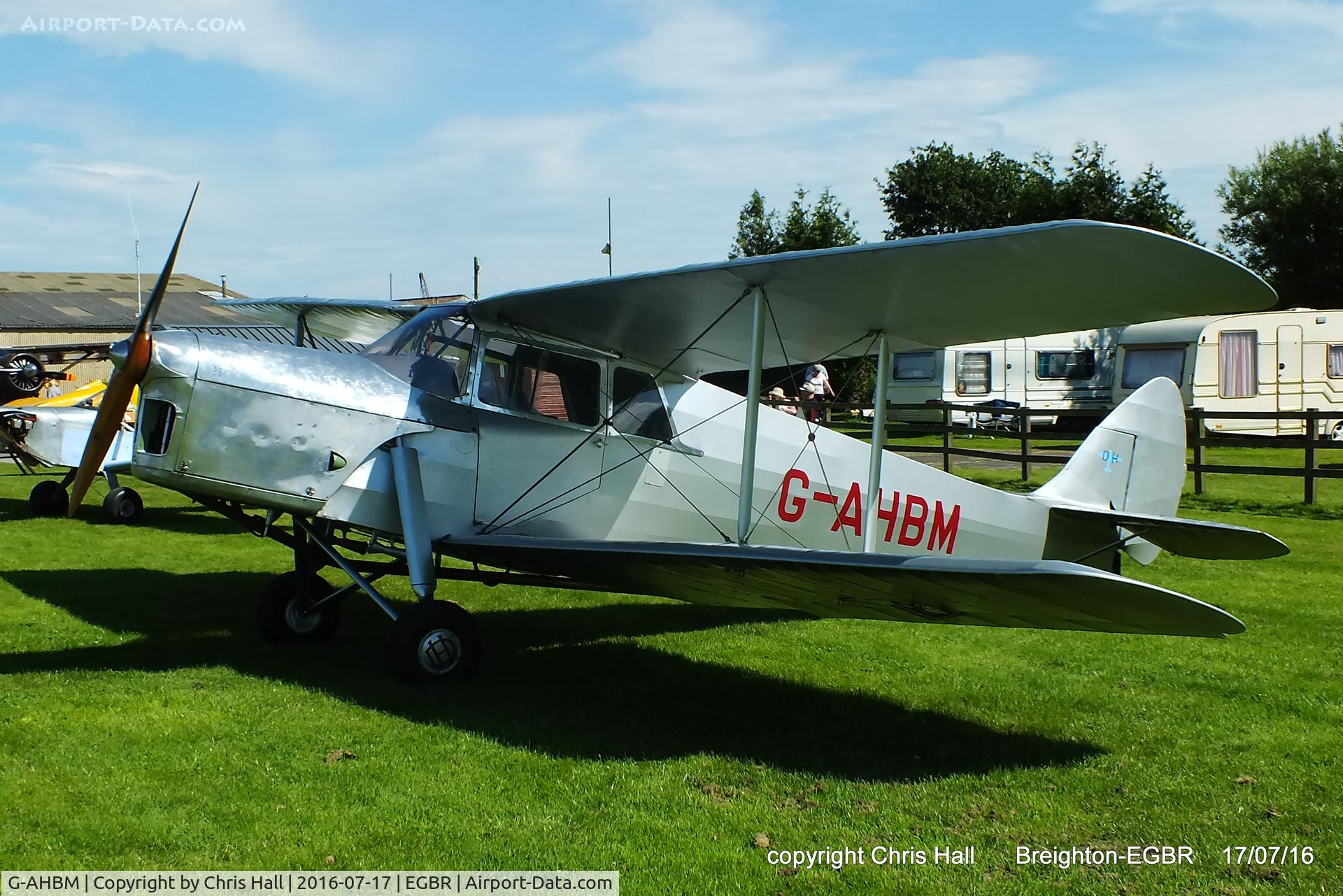 G-AHBM, 1935 De Havilland DH.87B Hornet Moth C/N 8126, at Breighton's Summer fly in