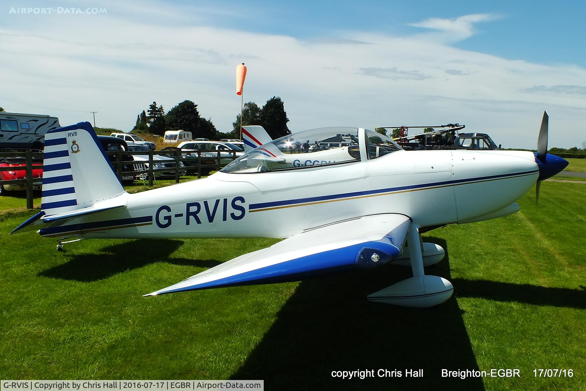 G-RVIS, 2003 Vans RV-8 C/N PFA 303-14031, at Breighton's Summer fly in