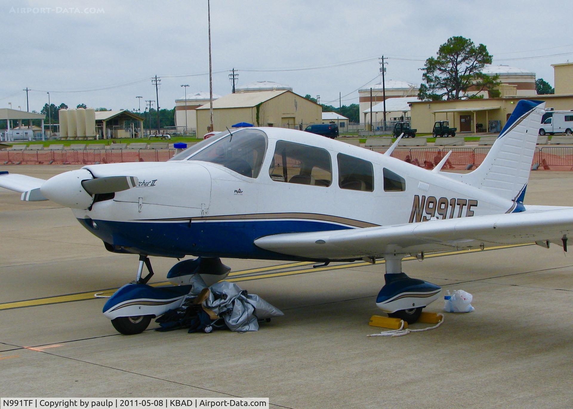 N991TF, 1976 Piper PA-28-181 C/N 28-7690169, At Barksdale Air Force Base.