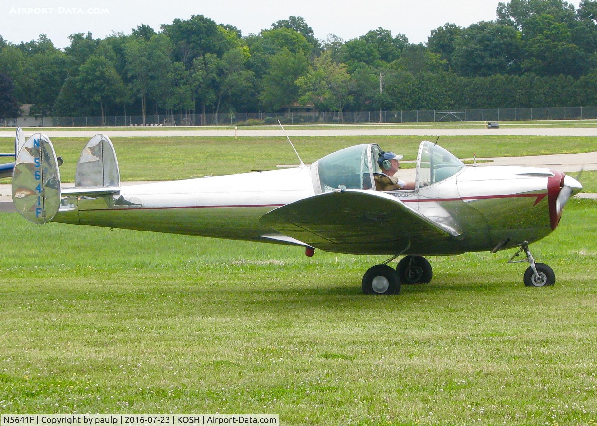 N5641F, 1967 Alon A2 Aircoupe C/N A-241, At AirVenture 2016.