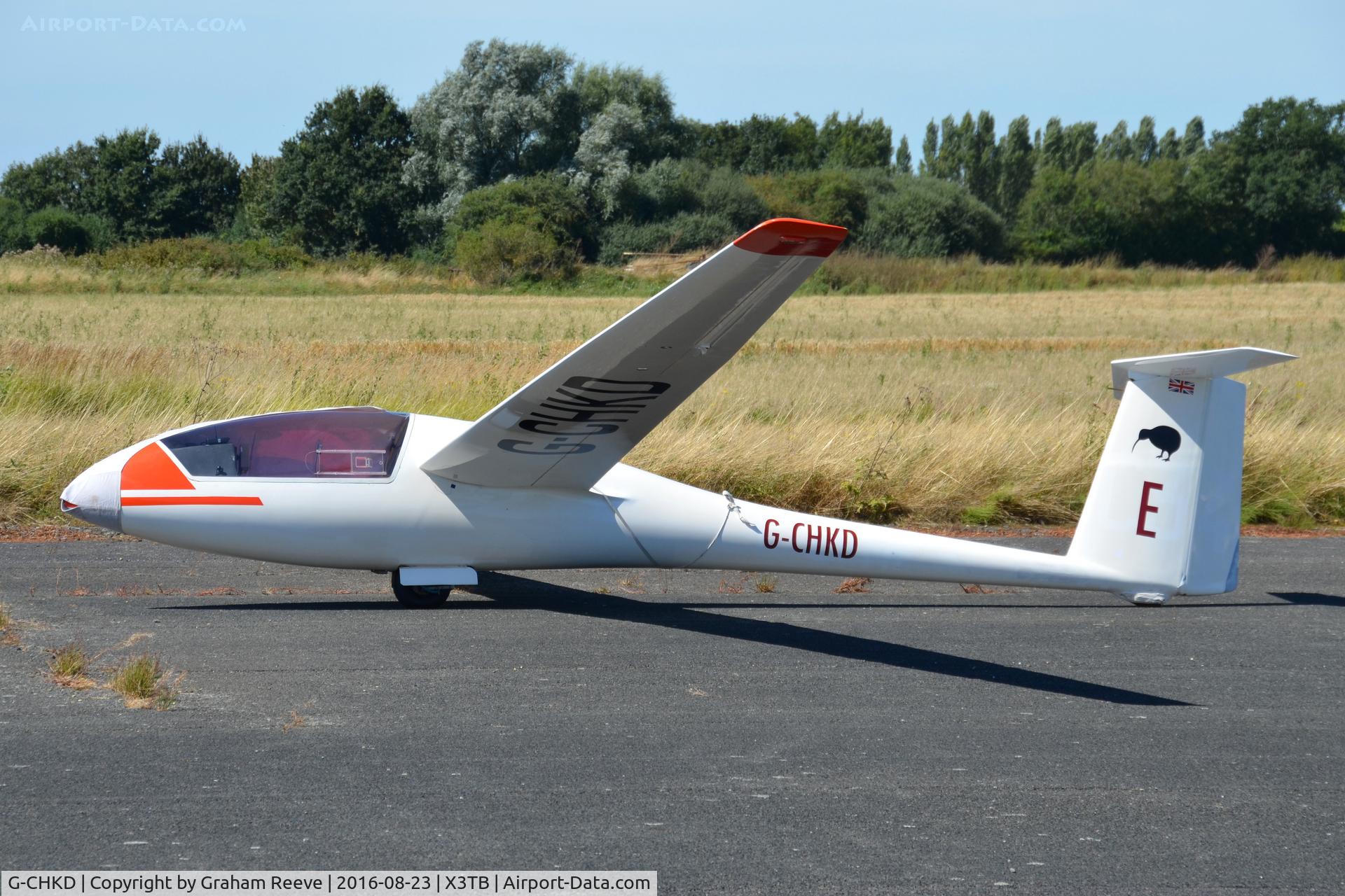 G-CHKD, 1975 Grob Standard Cirrus C/N 576G, Parked at Tibenham.
