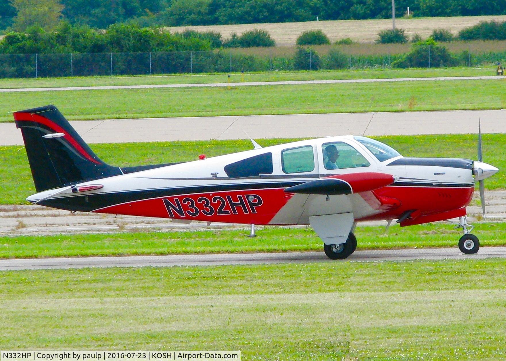 N332HP, 1990 Beech F33A Bonanza C/N CE1508, At AirVenture 2016.