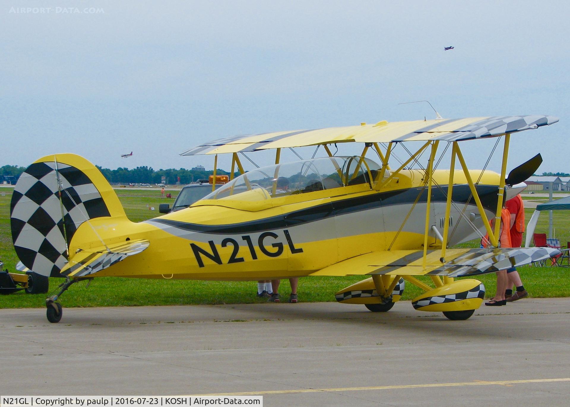 N21GL, 2013 Waco 2T-1A-2 Sport Trainer C/N 1200, At AirVenture 2016.