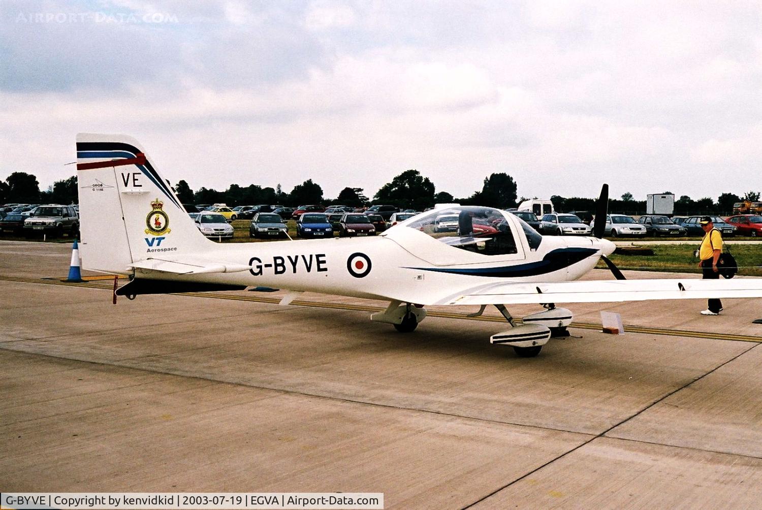 G-BYVE, 2000 Grob G-115E Tutor T1 C/N 82115/E, Babcock Aerospace at RIAT.