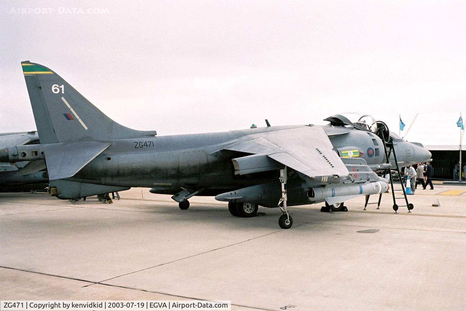 ZG471, British Aerospace Harrier GR.7 C/N P61, Royal Air Force at RIAT.
