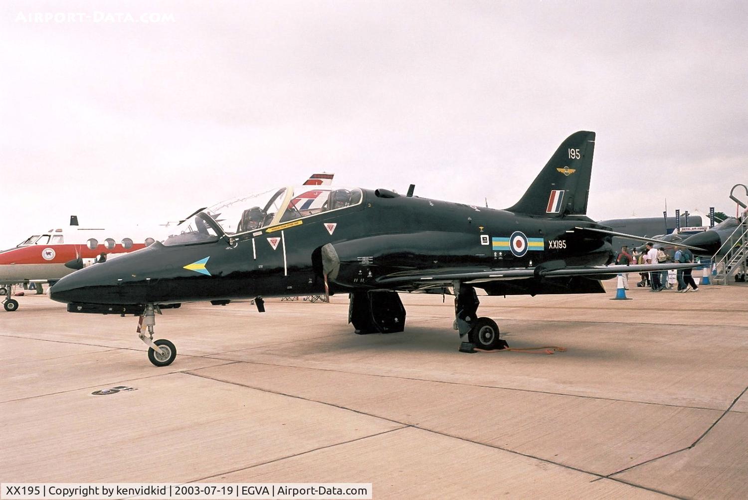 XX195, 1978 Hawker Siddeley Hawk T.1 C/N 042/312042, Royal Air Force at RIAT.