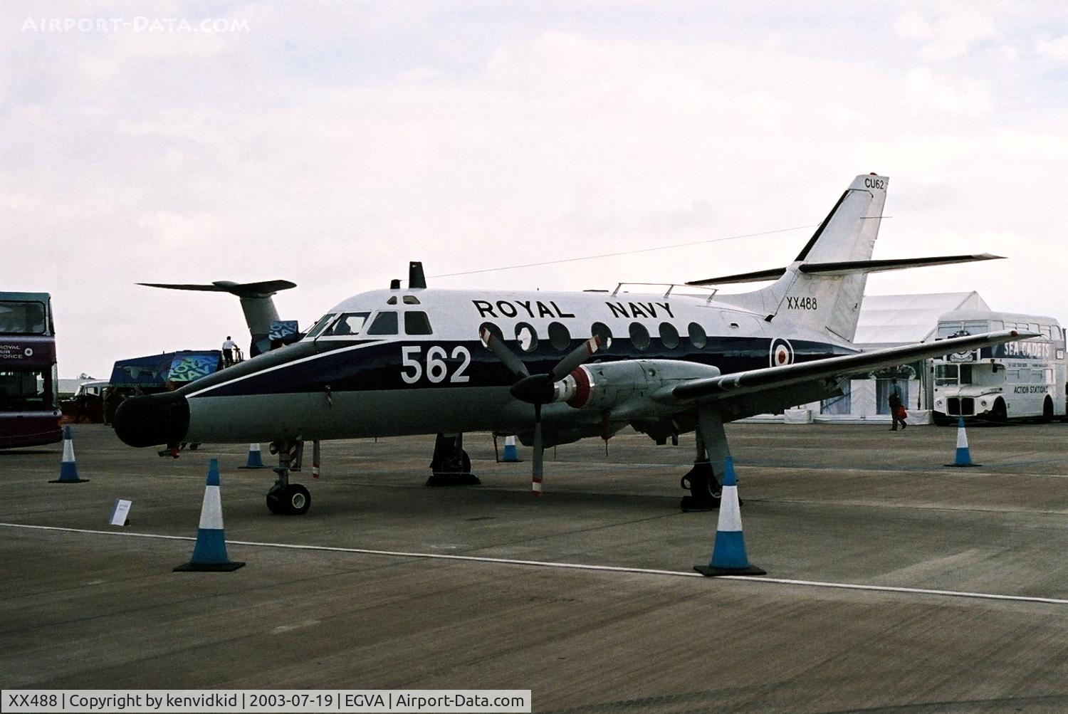 XX488, 1974 Scottish Aviation HP-137 Jetstream T.2 C/N 267, Royal Navy at RIAT.