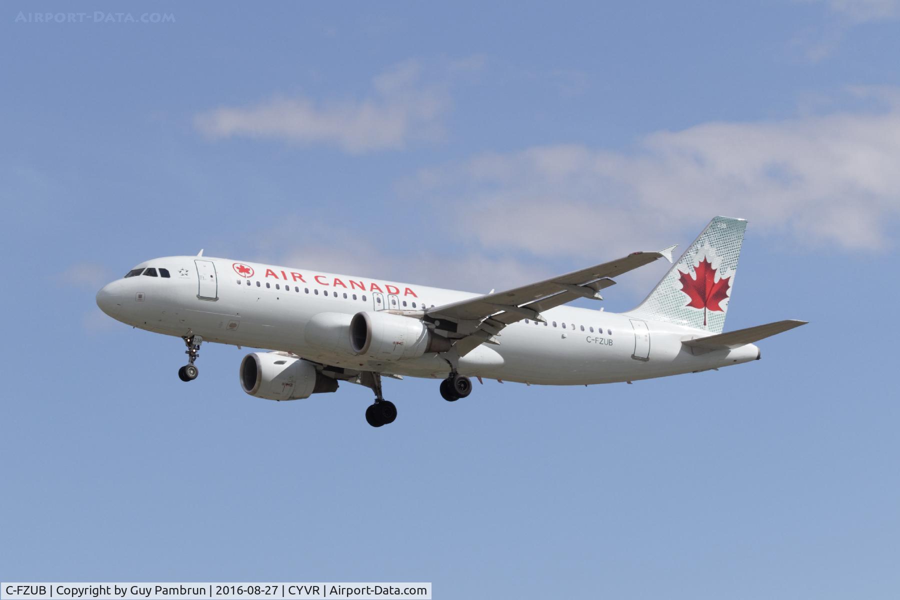 C-FZUB, 2003 Airbus A320-214 C/N 1940, Landing