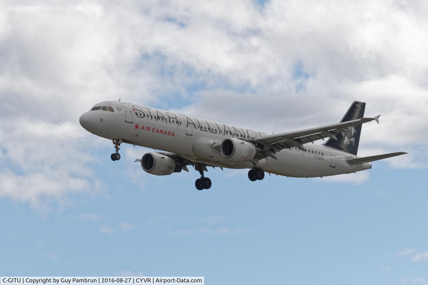 C-GITU, 2001 Airbus A321-211 C/N 1602, Landing