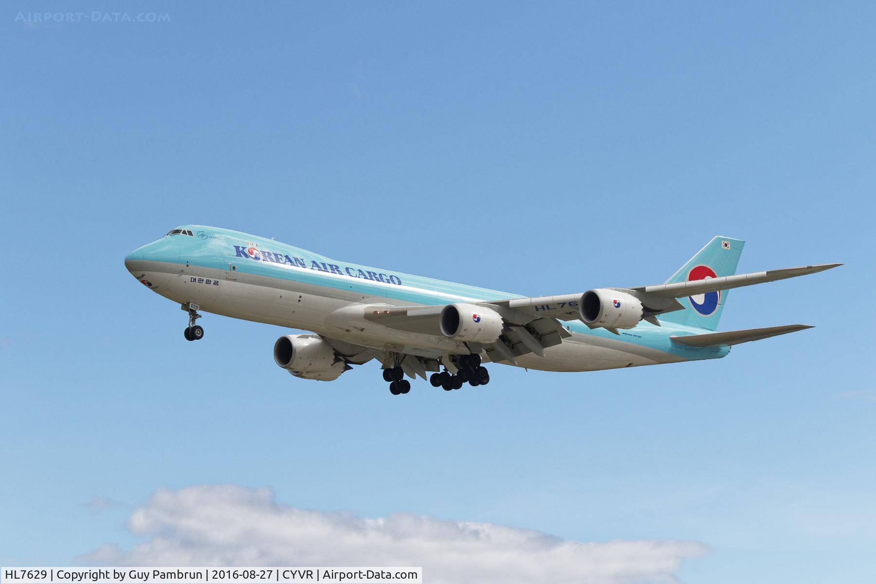 HL7629, 2015 Boeing 747-8B5(F) C/N 37657, Landing