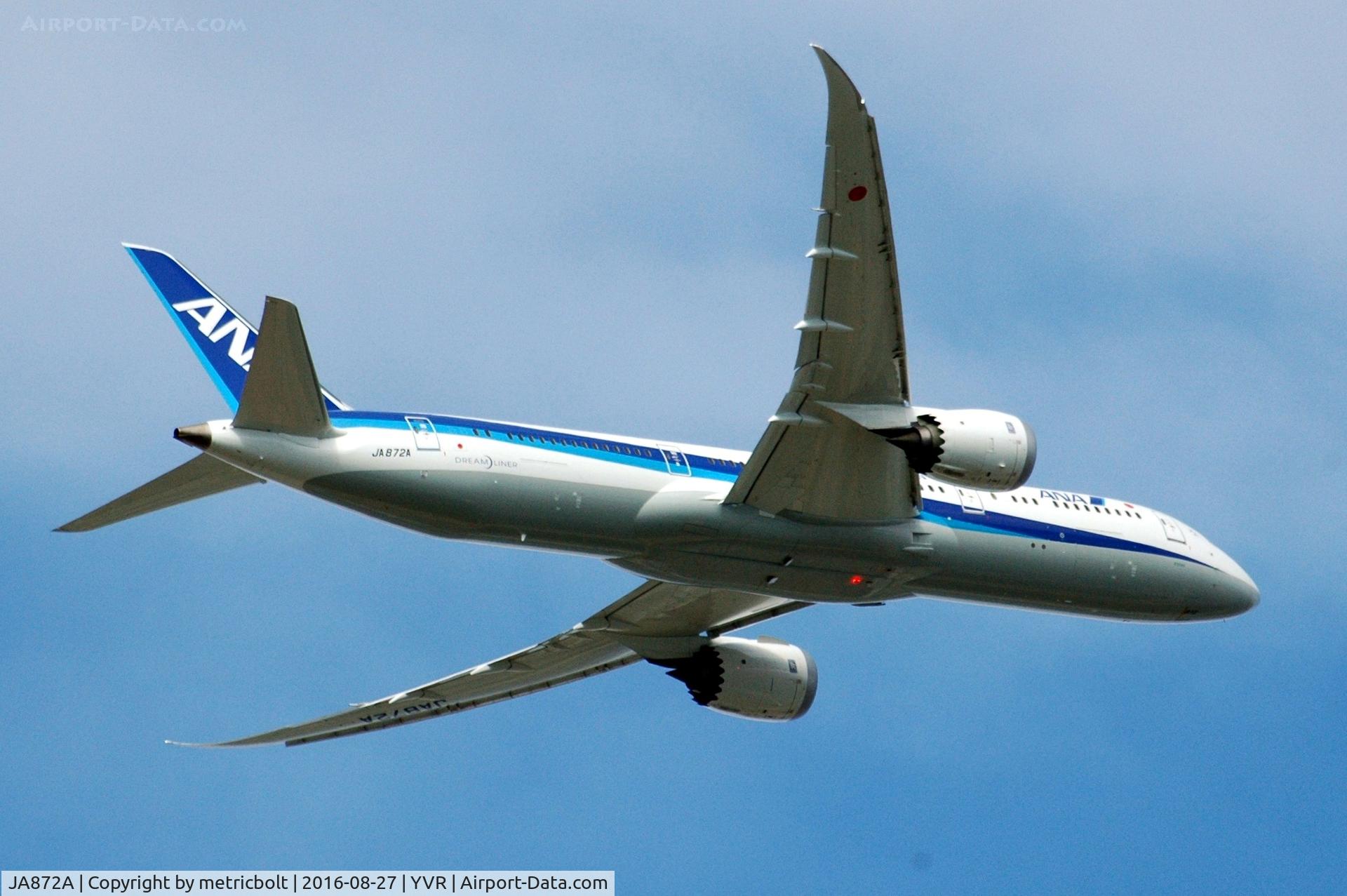 JA872A, 2015 Boeing 787-9 Dreamliner C/N 34504, NH115 to Tokyo
