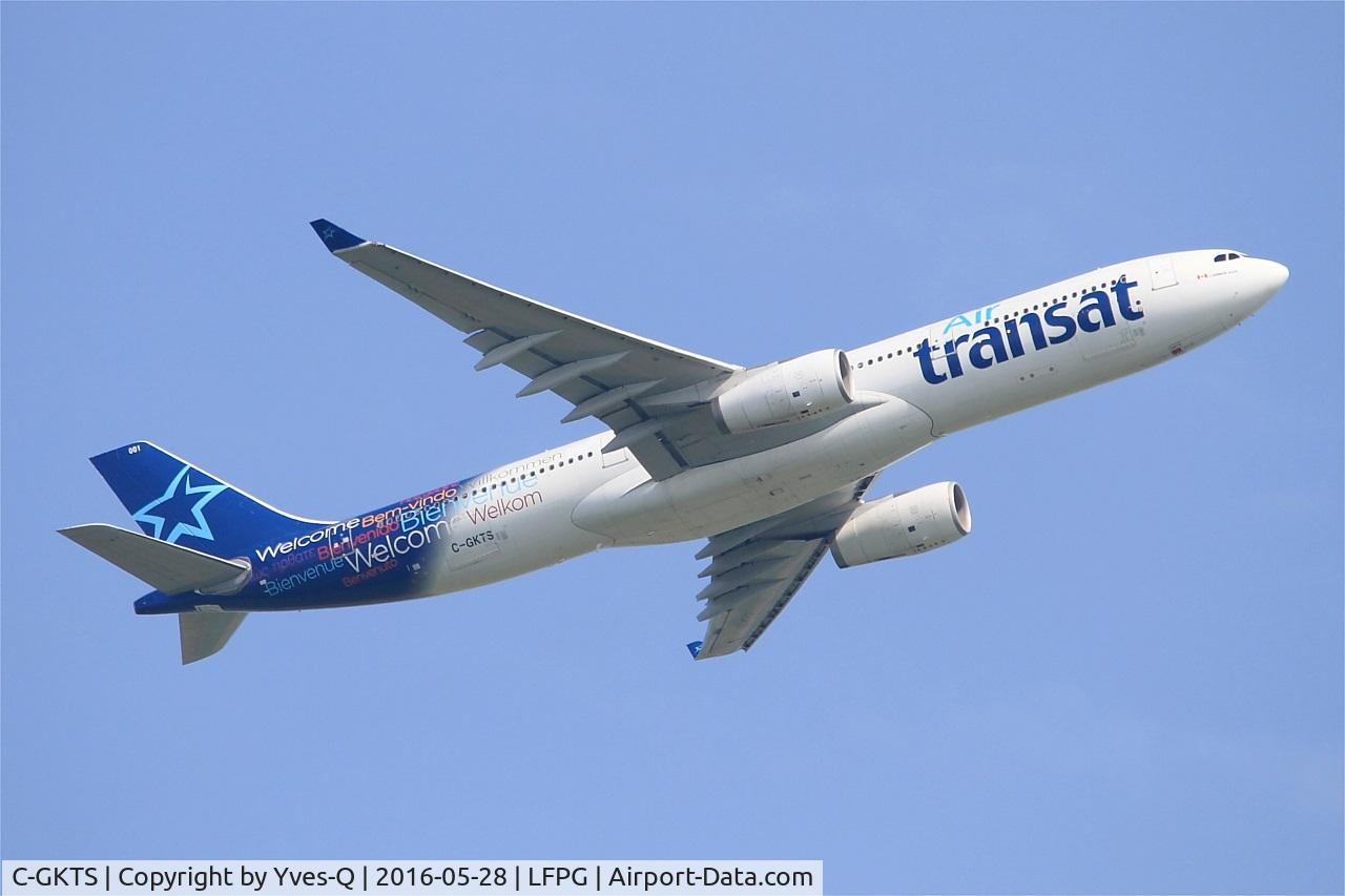 C-GKTS, 1995 Airbus A330-342 C/N 111, Airbus A330-342, Take off rwy 06R, Roissy Charles De Gaulle airport (LFPG-CDG)