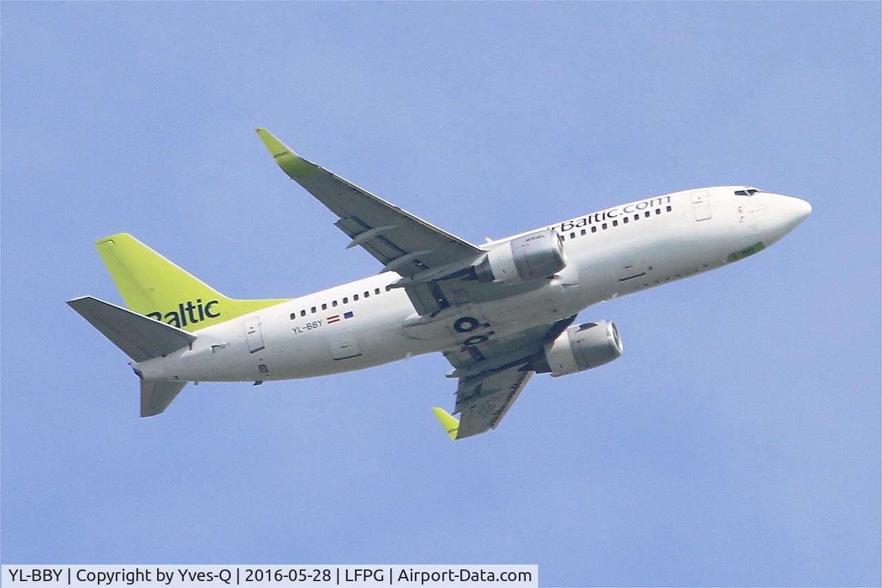 YL-BBY, 1999 Boeing 737-36Q C/N 30335, Boeing 737-36Q, Take off rwy 06R, Roissy Charles De Gaulle airport (LFPG-CDG)