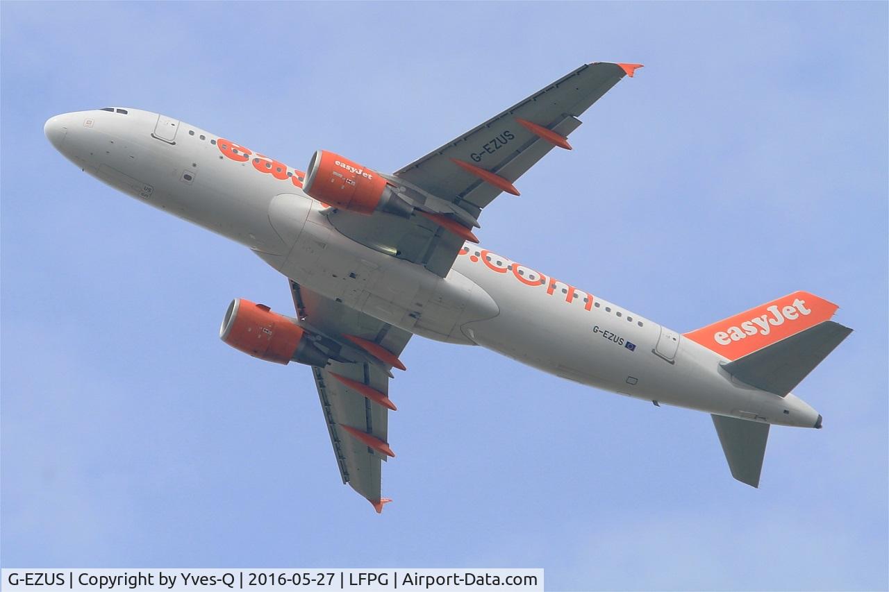 G-EZUS, 2012 Airbus A320-214 C/N 5104, Airbus A320-214, Take off rwy 27L, Roissy Charles De Gaulle airport (LFPG-CDG)