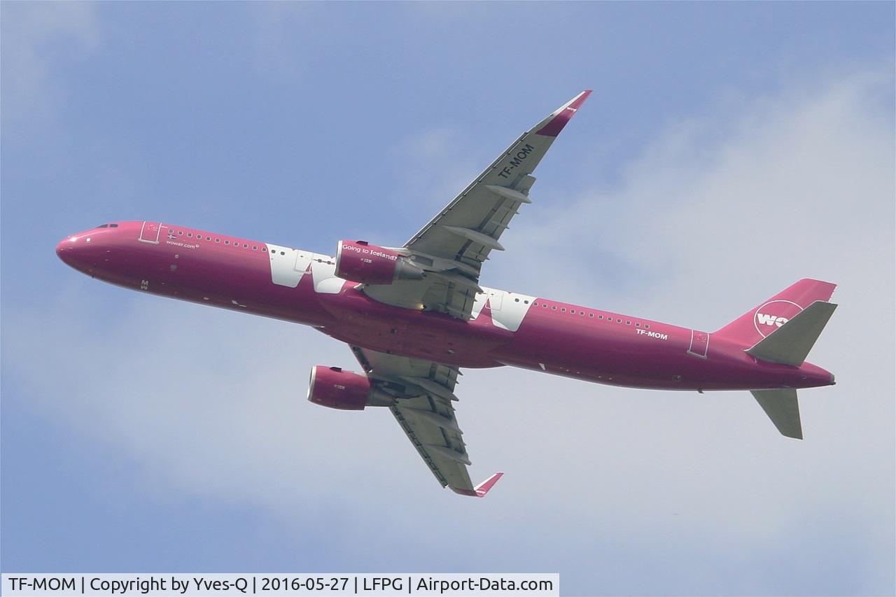 TF-MOM, 2014 Airbus A321-211 C/N 6210, Airbus 321-211, Take off rwy 27L, Roissy Charles De Gaulle airport (LFPG-CDG)