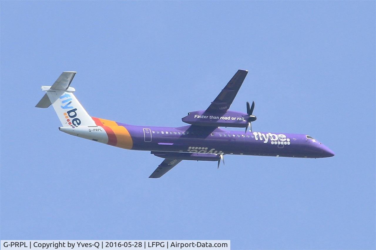 G-PRPL, 2011 Bombardier DHC-8-402 Dash 8 C/N 4380, Bombardier DHC-8-402 Dash 8, Take off rwy 06R, Roissy Charles De Gaulle airport (LFPG-CDG)